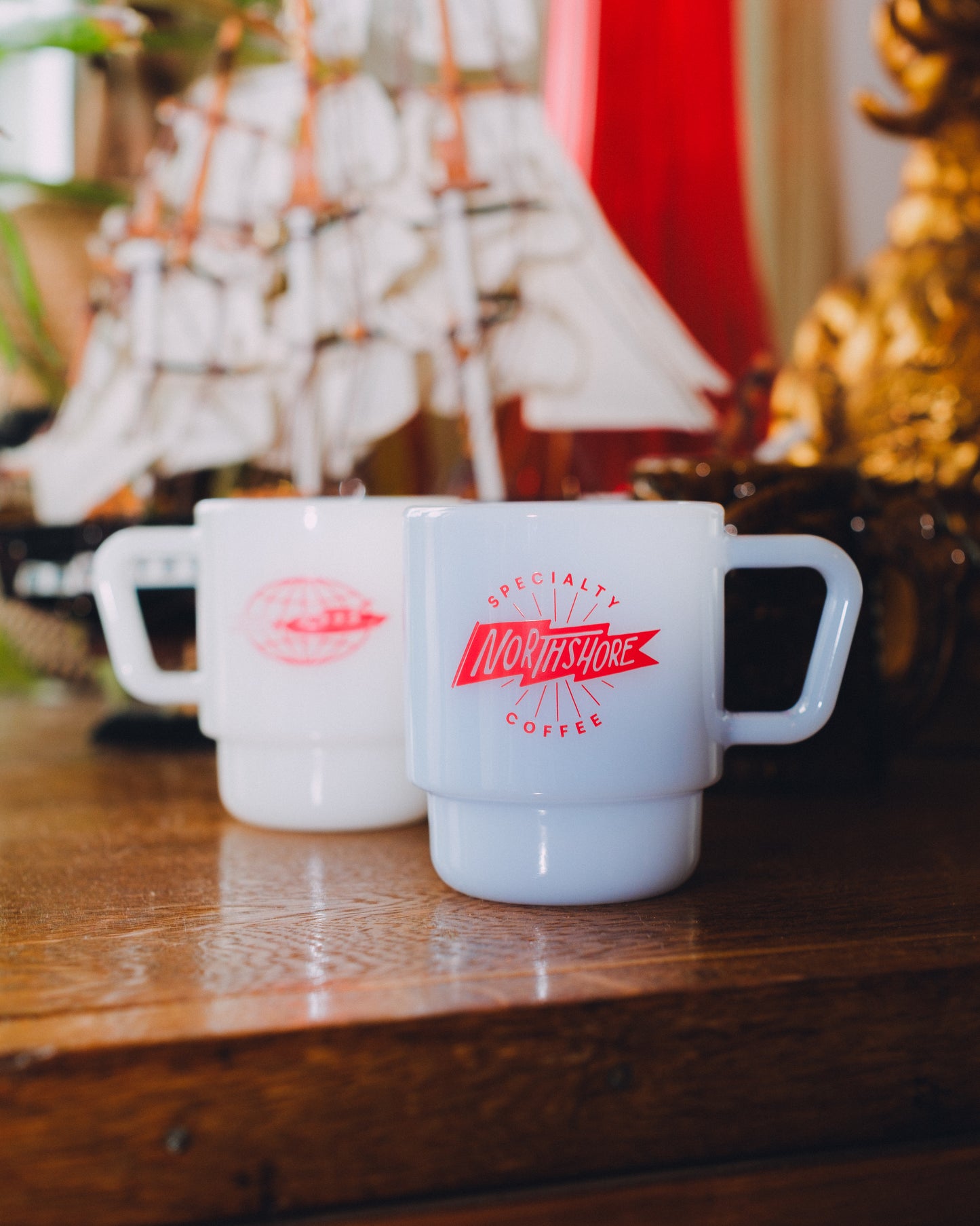 Milk Glass Mug
