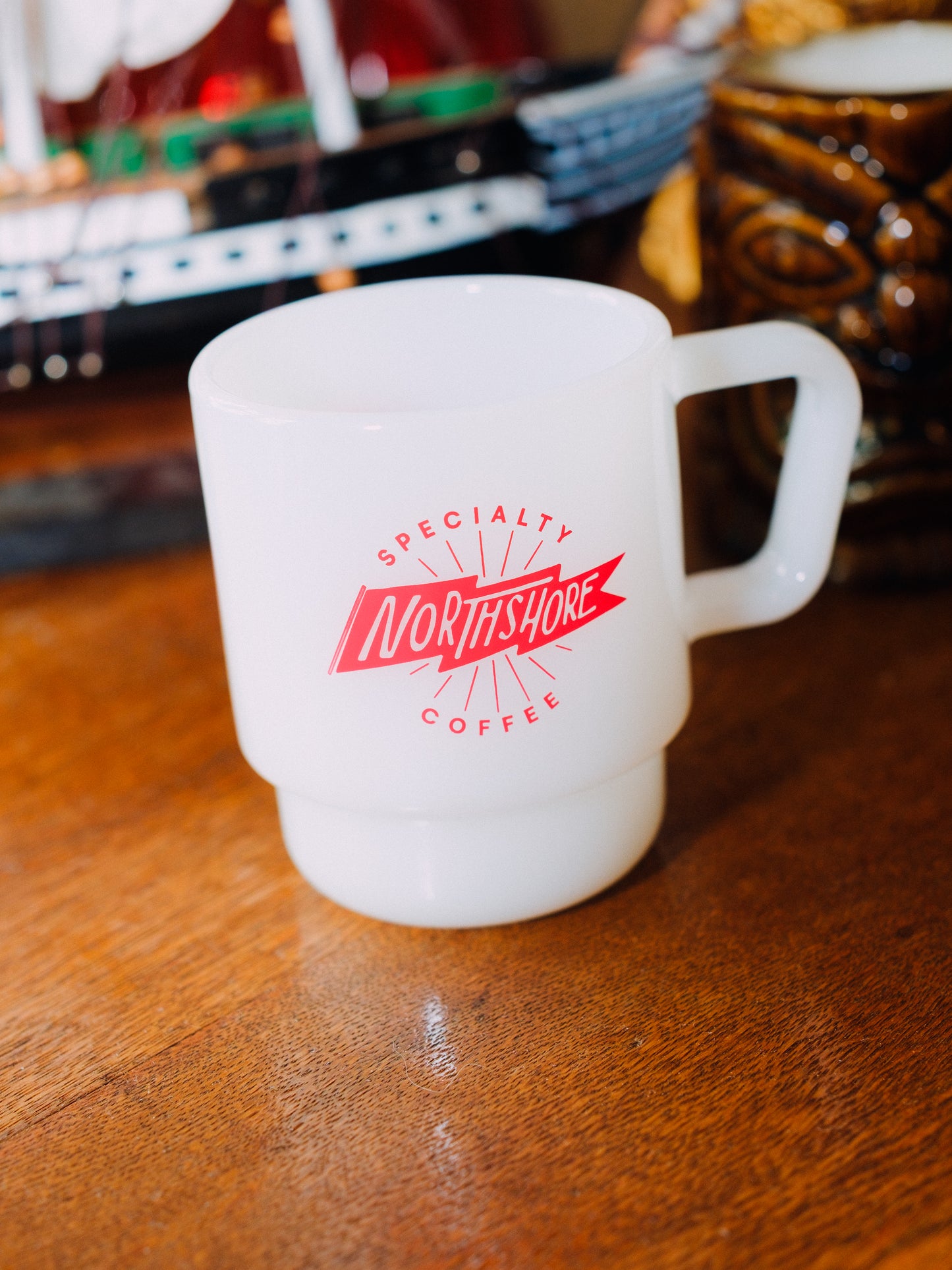 Milk Glass Mug