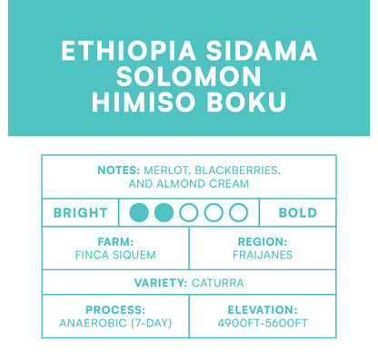 Ethiopia Sidama Solomon Hamiso Boku